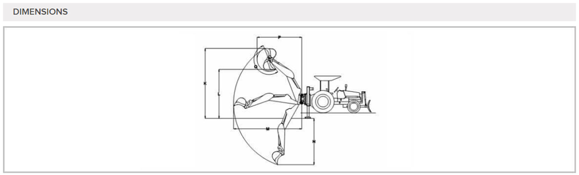 Backhoe Loader and Dozer dimensios